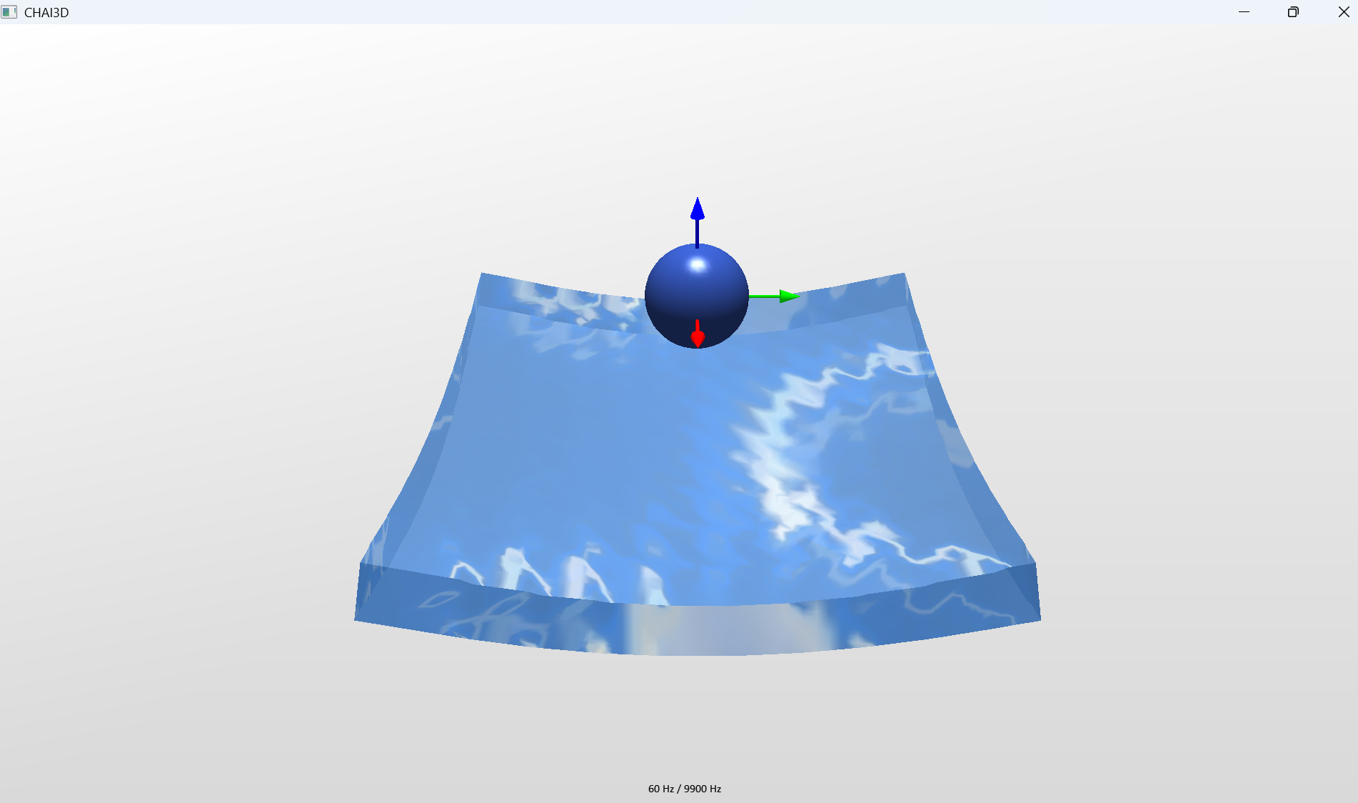 Chai3D 데모 화면 캡처